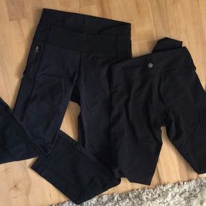 Set of two!! Lululemon workout leggings